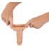Realistixxx - prsten za penis s plaštom - 16 cm (natur)