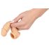 Realistixxx - prsten za penis s plaštom - 16 cm (natur)