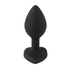 You2Toys Butt Plug - analni dildo od bijelog kamena (crni)