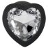 You2Toys analni plug s bijelim dijamantom (crni)