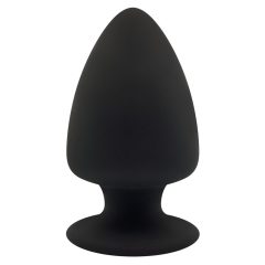 Silexd S - fleksibilni analni dildo - 9 cm (crni)