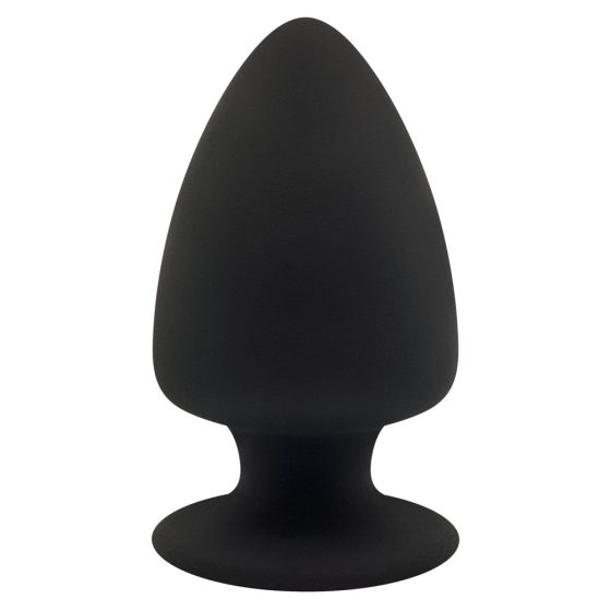 Silexd S - fleksibilni analni dildo - 9 cm (crni)