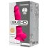 Silexd 7 - vakuumska, testis dildo - 17,5 cm (roza)