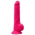 Silexd 9,5 - Dildo s vakuumskim držačem, s testisima - 24 cm (ružičasta)