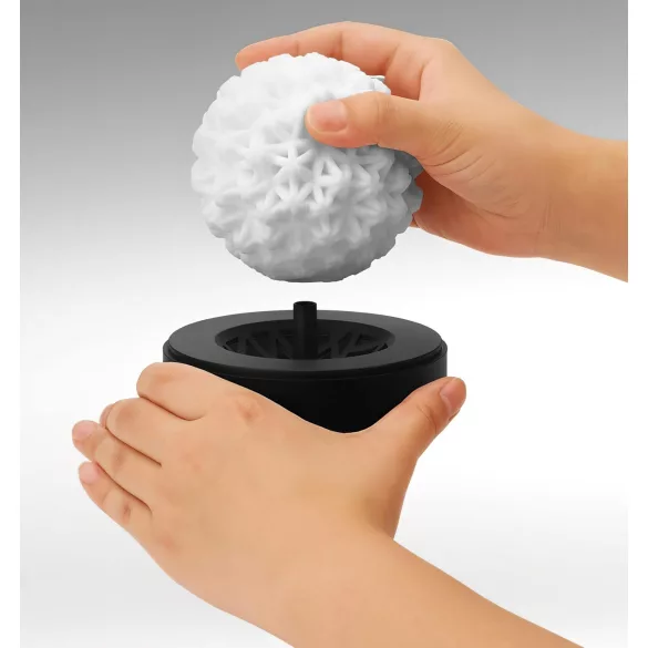 TENGA GEO - masturbator s valovitom teksturom - Glacier