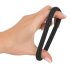 Black Velvet - silikonski prsten za penis (crni) - 5cm