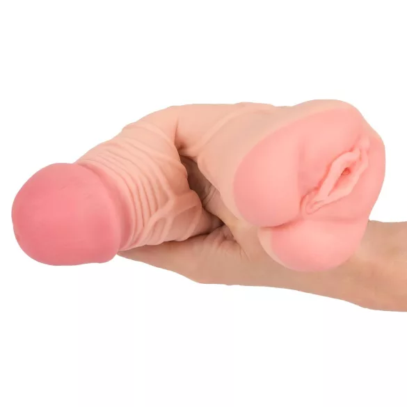 Nature Skin - 2u1 umjetna vagina i produžetak penisa - prirodna boja