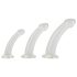 Kristalno Jasno - analni dildo set - 3 dijela (prozirno)