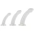 Crystal Clear - analni dildo set - 3 komada - prozirno