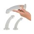 Kristalno Jasno - analni dildo set - 3 dijela (prozirno)
