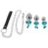 You2Toys - Set analnih čepova - analni set s povodcem (srebrna)