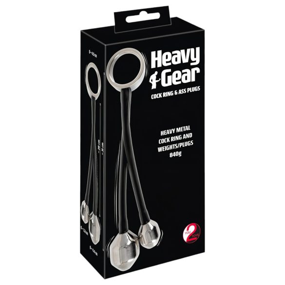 You2Toys Heavy Gear - analni prsten s utezima (crni)