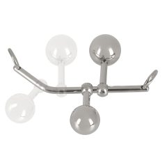   You2Toys Bondage Plugs - metalne ekspandirajuće kuglice (149g) - srebrne