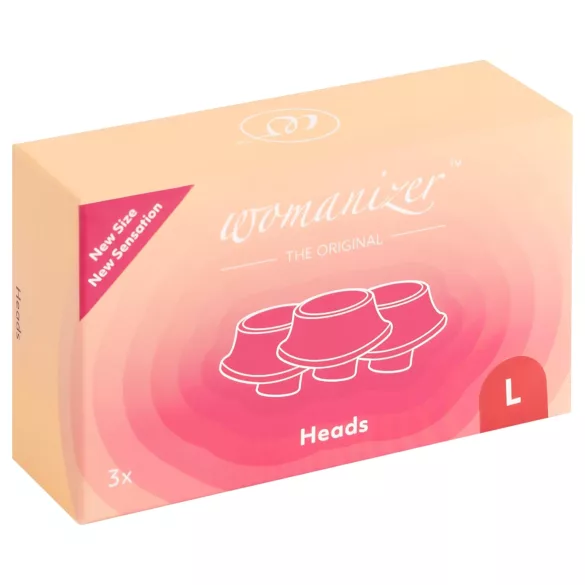 Womanizer - zamjenski usisni nastavci set - veliki - crveni (3 komada)