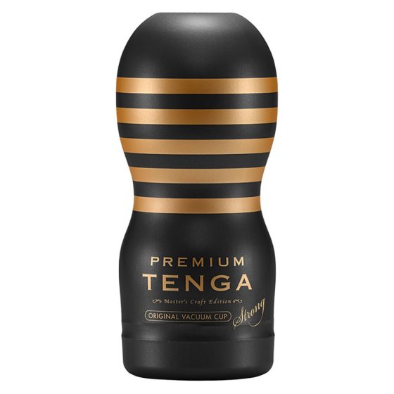 TENGA Premium Strong - masturbator za jednokratnu upotrebu (crni)
