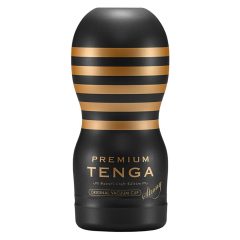   TENGA Premium Strong - masturbator za jednokratnu upotrebu (crni)