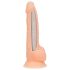 Naked Addiction 8 - realistični dildo s postoljem za pričvršćivanje (20 cm)