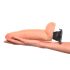 Real Feel Deluxe No.7 - realistični vibrator s testisima (natur)