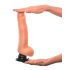Real Feel Deluxe No.7 - realistični vibrator s testisima (natur)