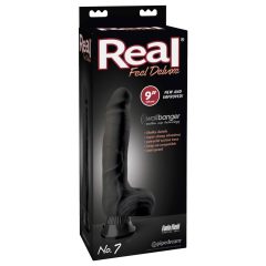  Real Feel Deluxe No.7 - testikularan, realističan vibrator (crni)
