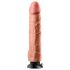 Real Feel Deluxe No.12 - realistični vibrator s testisima (natur)