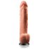 Real Feel Deluxe No.12 - realistični vibrator s testisima - natur