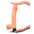 Real Feel Deluxe No.12 - realistični vibrator s testisima (natur)