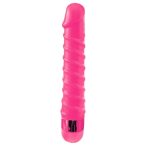   Classix Candy Twirl - sex spiralni dildo vibrator (ružičasti)