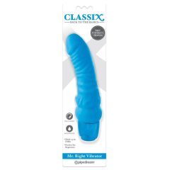   Classix Mr. Right - početnički, silikonski vibrator za penis (plavi)