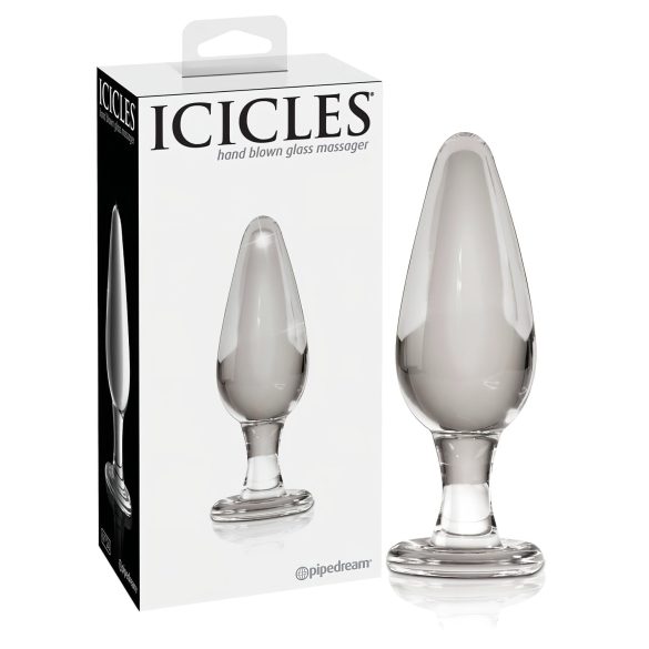 Icicles No. 26 - stakleni analni čep (prozirni)