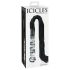 Icicles No. 38 -  kožni bič i stakleni dildo (prozirno-crno)