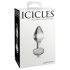 Icicles No. 44 - stožasti, stakleni analni čep (prozirni)