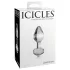 Icicles No. 44 - stakleni analni čep s konusom - prozirni