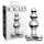 Icicles No. 47 - analni plug s tri kuglice - staklo - prozirni