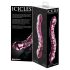 Icicles No. 55 - dvosmjerni, G-točka stakleni dildo (ružičasti)