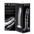 Icicles No. 62 - stakleni dildo s penisom - prozirno