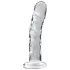 Icicles No. 62 - stakleni dildo s penisom - prozirno