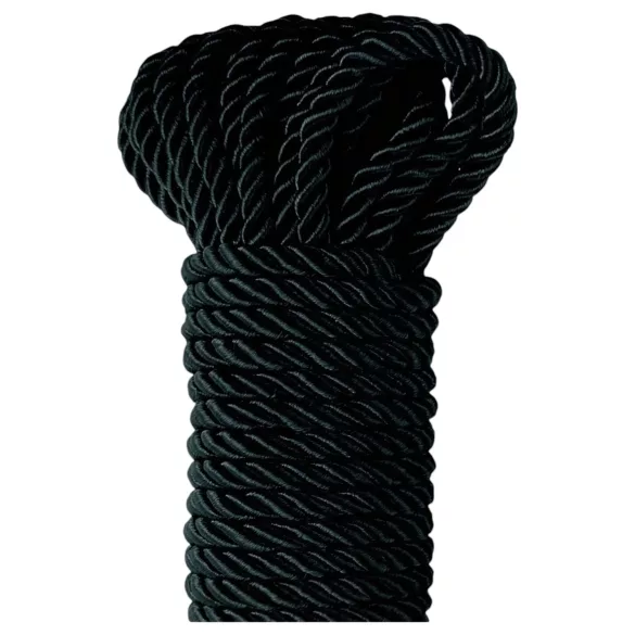 Fetish Silky Rope - shibari bondage uže (10 m, crna)