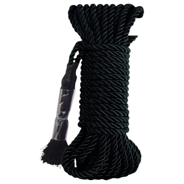 Fetish Silky Rope - shibari bondage uže (10 m, crna)