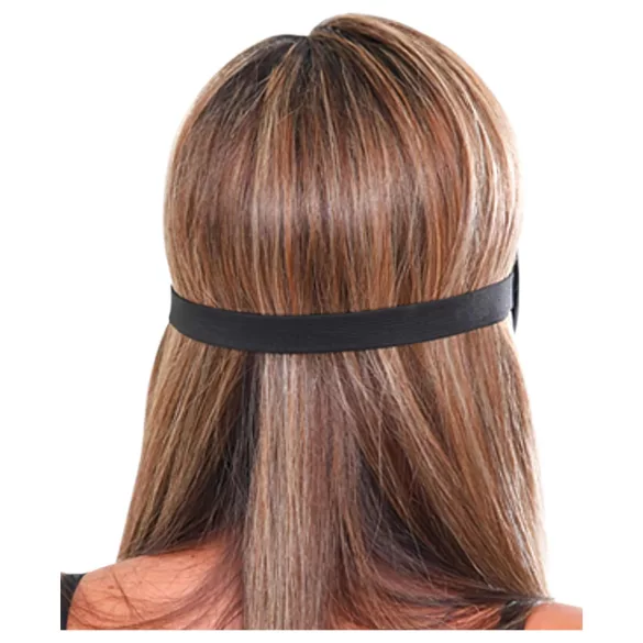 Fetish Deluxe Fantasy - mekana široka maska za oči - crna