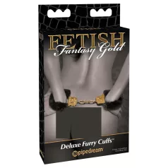 Pipedream Fetish Fantasy Gold - plišane lisice - crne