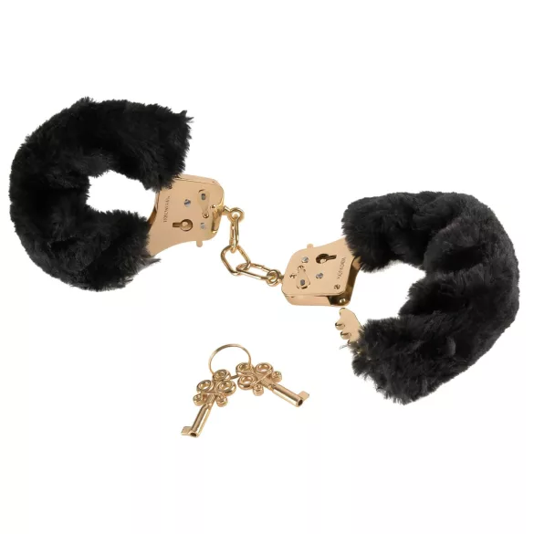 Pipedream Fetish Fantasy Gold - plišane lisice - crne