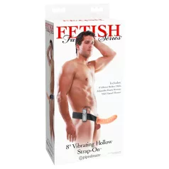   Pipedream - Fetish Strap-On 8 - pričvrstivi, šuplji vibrator (prirodne boje)