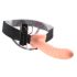 Fetish Strap-On 8 - Prilagodljivi, šuplji vibrator (prirodna boja)