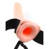Fetish Strap-On 8 - Prilagodljivi, šuplji vibrator (prirodna boja)
