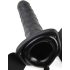 Fetish Strap-On 8 - pričvrstivi, šuplji vibrator (crni)