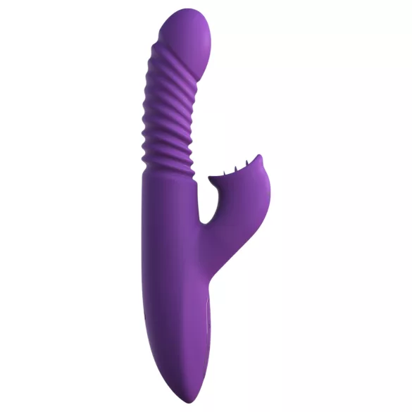 Fantasy For Her - vibrator s funkcijom guranja i grijanja 3u1 - ljubičasti