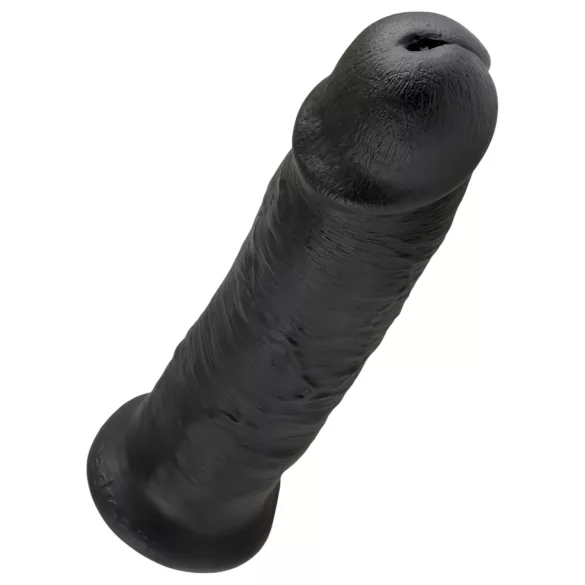 King Cock - dildo s vakuumskim postoljem - 25cm - crni
