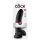 King Cock 9 - crni dildo s vakuumskim postoljem (23 cm)