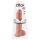 King Cock 11 - dildo s testisom i s vakuumskom bazom (28 cm) - prirodno